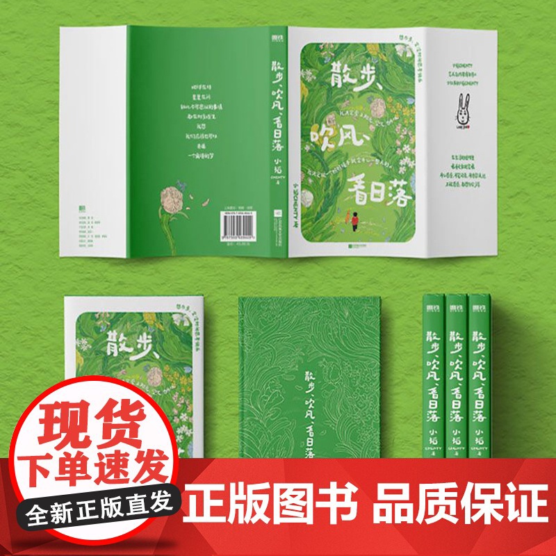 赠拼贴诗]散步吹风看日落 小韬CHENTY治愈诗集142首轻盈又温暖的小诗36幅元气满满的原创插画当代诗歌文学集治愈磨铁高清大图