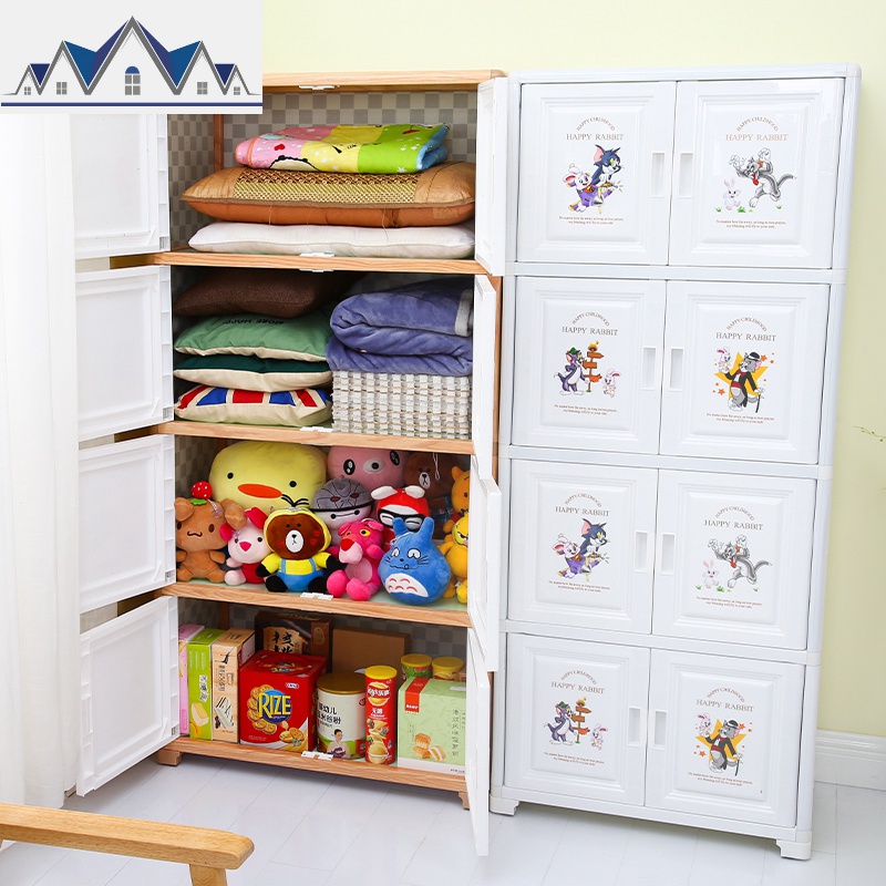 卡通儿童收纳柜特大加厚宝宝衣柜婴儿五斗柜子卧室家用玩具储物柜 三维工匠高清大图