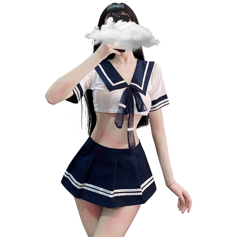 霏慕女式情趣睡衣 学女仆生空姐制服护士套装性感情趣内女士床上衣服7962高清大图