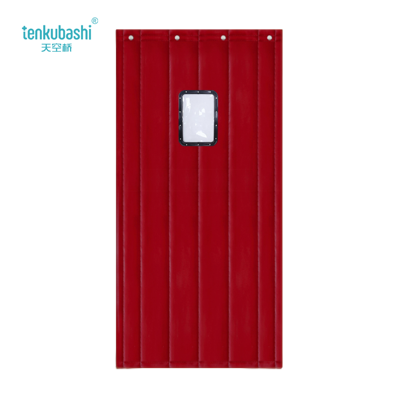 天空桥 棉门帘 MML-38酒红色30*45cm六层棉 平方米高清大图