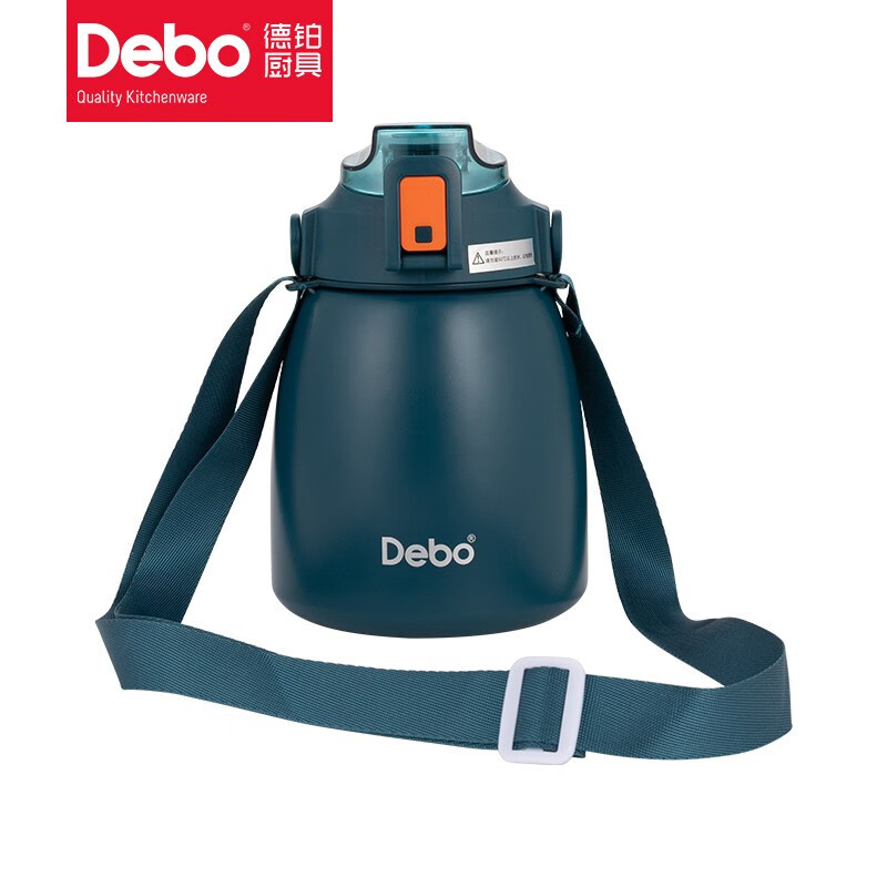 Debo德铂 艾薇大肚杯保温杯学生大容量便携保温杯 DEP-DS305 蓝色900ml/个
