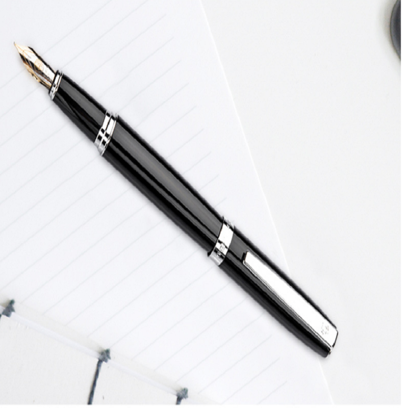 得力deli铱金钢笔墨水笔382黑色支