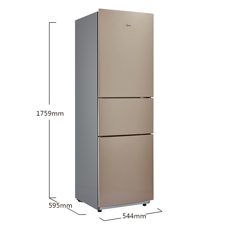 美的(Midea) 213升 三门三温家用冰箱单台装