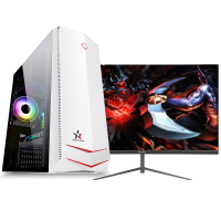铭能 i5四核/GTX1650 4G独显/16G内存/480G固态 台式机 DIY组装机 台式电脑 商务家用办公组装电脑 学生电脑 设计电脑台式主机电竞游戏电脑主机+24英寸全套