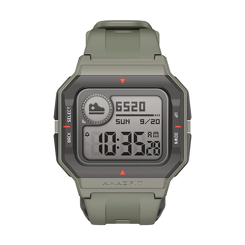 小米Amazfit NEO 采用防震的外型设计 50米防水 日常续航28天