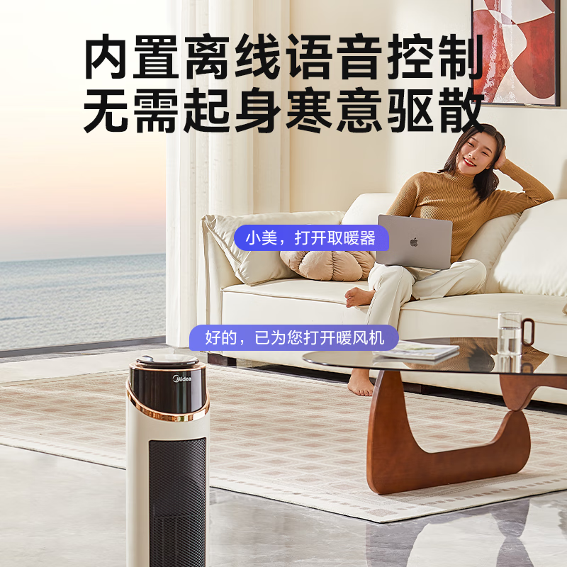 美的(Midea)家用节能静音速热取暖暖风机 NFT-GJR高清大图