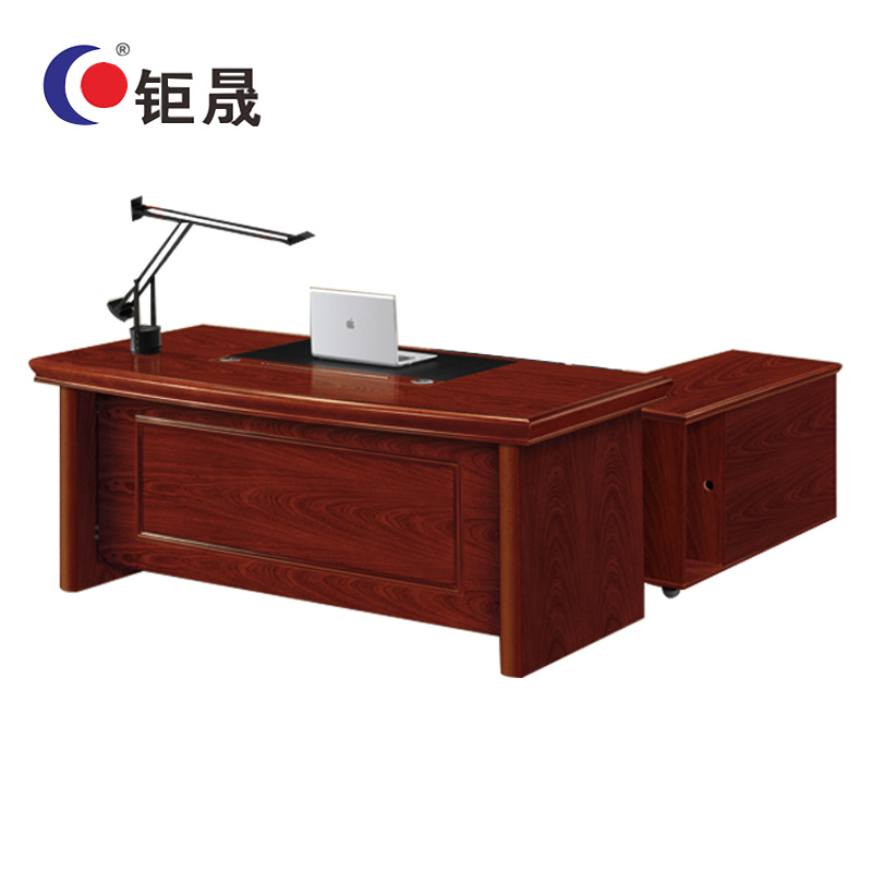 钜晟办公桌1.6米油漆小班台JS-J4116高清大图