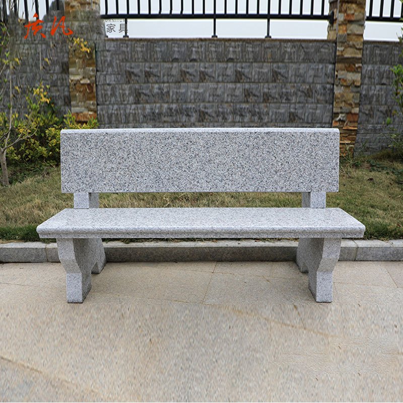 质凡石凳户外庭院公园长条花岗岩石椅石凳子石条凳高清大图