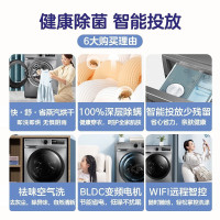 小天鹅(LittleSwan)滚筒洗衣机全自动10公斤洗烘一体 健康除螨洗BLDC变频智能投放TD100V196WIDY