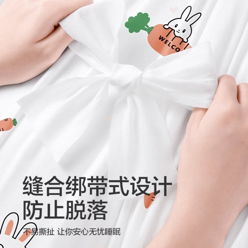 欧亿姿一次性床单被罩枕套被套双人四件套旅行装印花款灭菌[双人套装 2包]加大加厚