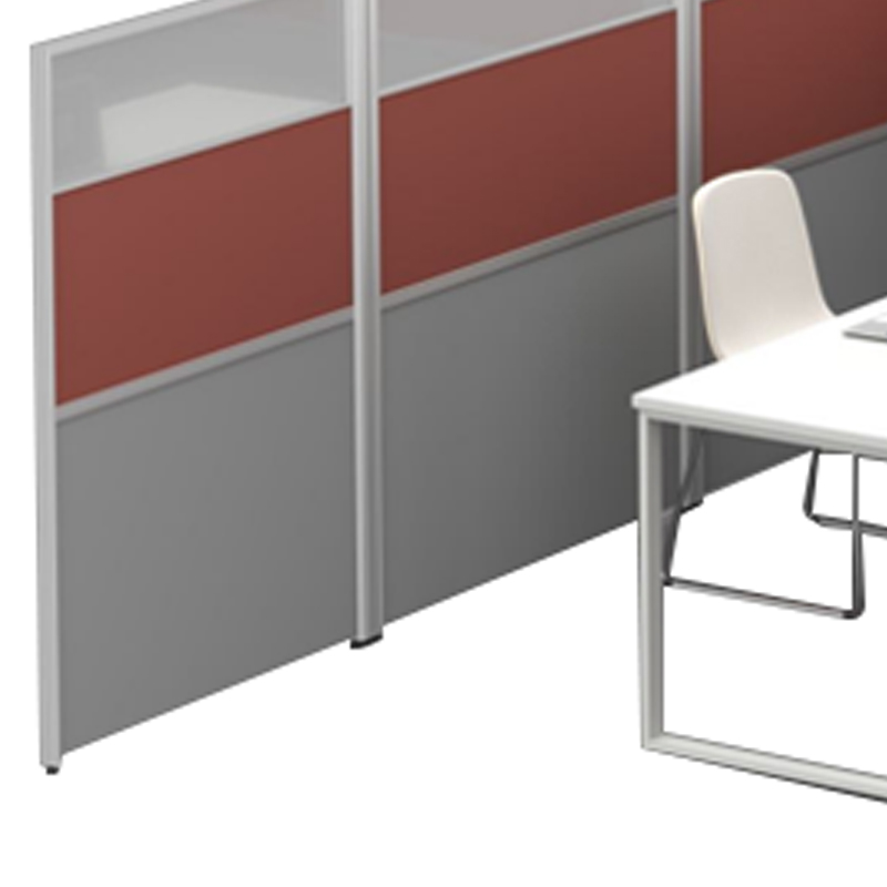 臻远ZYGW-134屏风工作卡位职员桌主管经理办公桌组合含活动柜高清大图