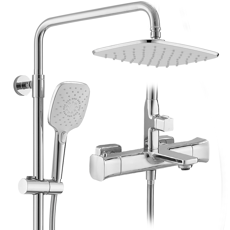 法恩莎卫浴挂墙家用恒温花洒可调多功能可升降大花洒f2h8822三功能