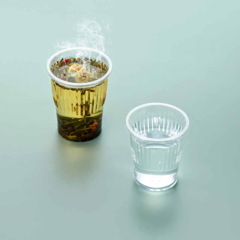 茶花 悠齐一次性塑杯210 软质210ml Ø7.4*8.7cm 100只/套高清大图