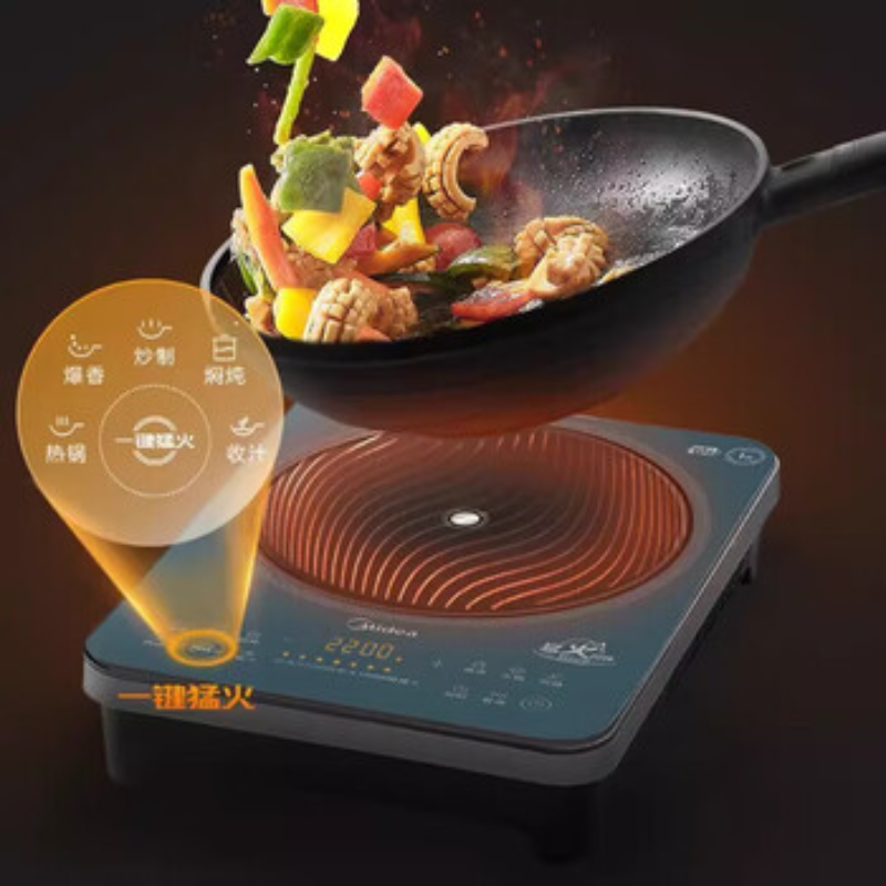 美的(Midea)电磁炉大功率可商用电磁灶家用爆炒恒匀火智能猛火灶大面板大线圈 MC-35DC09 ZH高清大图
