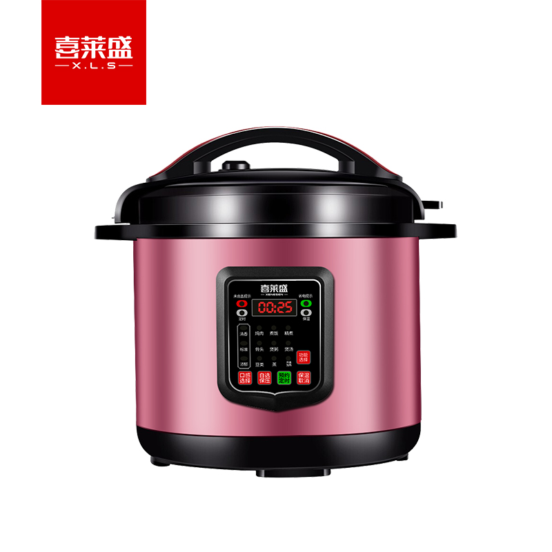 电饭煲/电压力锅 喜莱盛 XLS-G10 电压力锅 10L 按键式 粉色