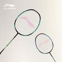 李宁（LI-NING）羽毛球全碳素A1111训练对拍AYPR202-3蓝绿(已穿线含拍套球手胶）