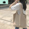 新款ulzzang帆布单肩包韩国ins大容量百搭chic休闲学生帆布袋NEW LAKE女士单肩包
