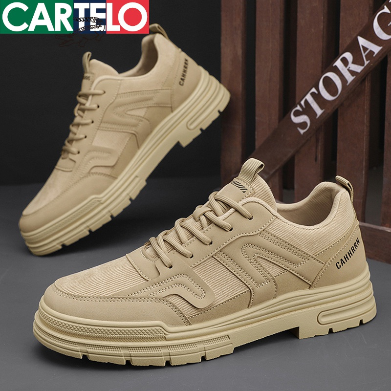 线下专柜同款卡帝乐鳄鱼cartelo新款男士低帮休闲鞋男鞋户外时尚工装
