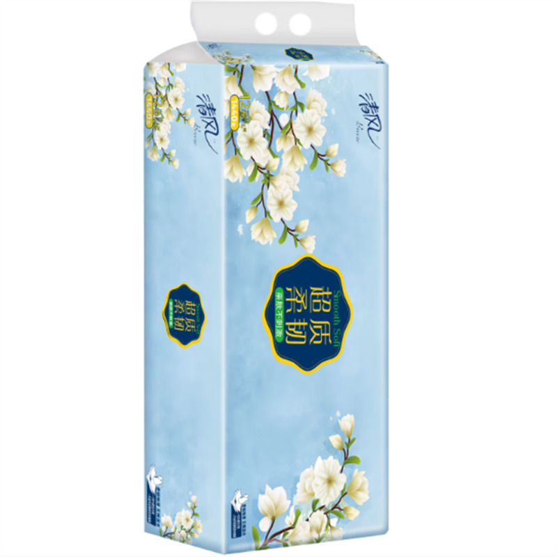 清风 超质柔韧系列卷纸 4层120克1卷 12卷*1提 A20CHK高清大图