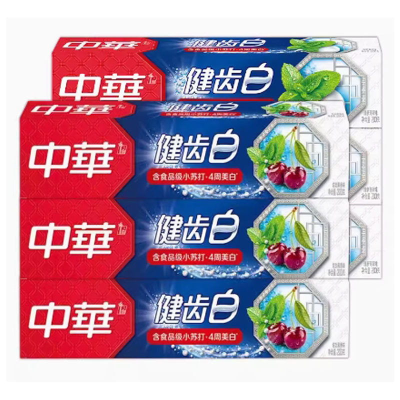 芳美达 中华健齿白牙膏口气清新薄荷味 炫动果香200g*2支