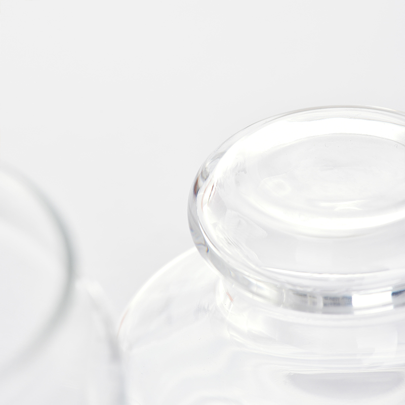 Ocean进口透明玻璃圆形罐密封罐防潮玻璃零食干果瓶茶叶奶粉罐子500ML2只高清大图