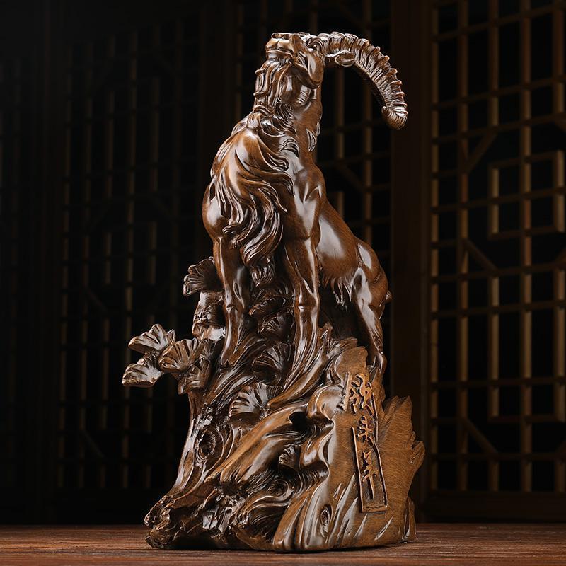 摆件 羊生肖公司前台摆设办公室桌面风水装饰开业摆件_749_15_114