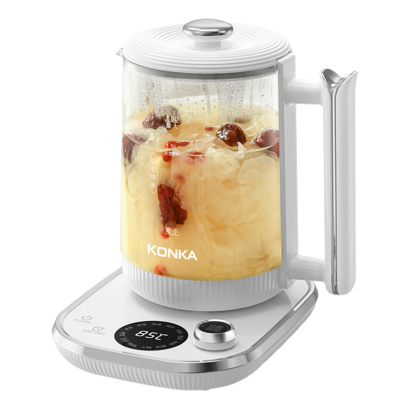 康佳养生壶1.8L耐高温不易裂均匀受热KYSH-1821E-W