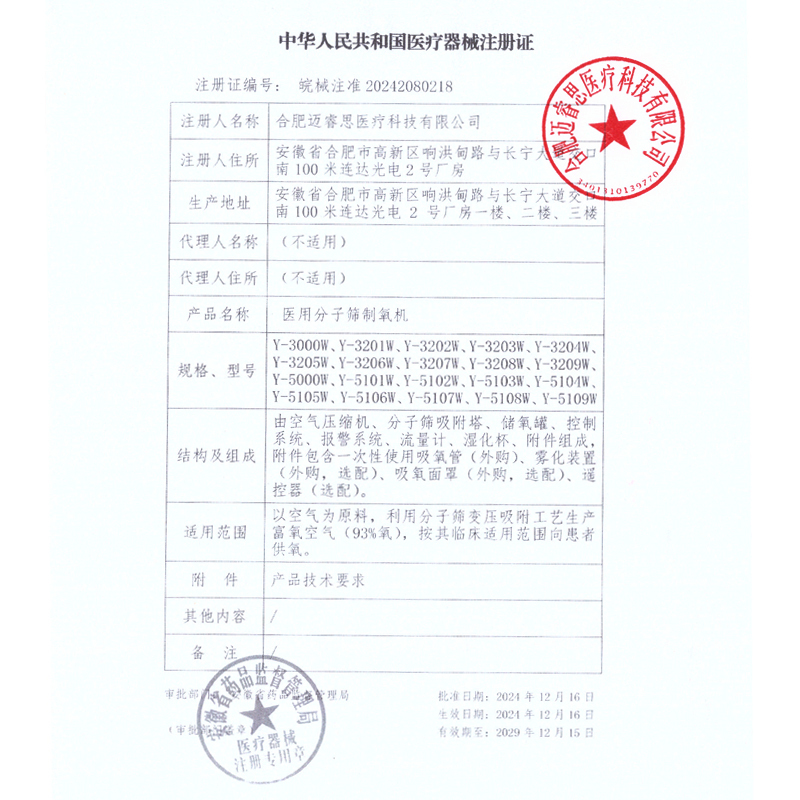 欧姆龙制氧机医用5L升老人孕妇家用吸氧机雾化便携氧气机Y-5101W