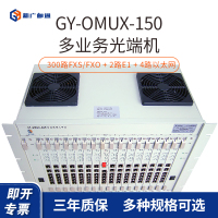 新广邮通(guangyou) GY-OMUX-300 2路E1+4路以太网+300路磁石 1.25G多业务光端机