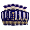泸州老窖头曲蓝花瓷白酒 52度500ml*6瓶整箱 高度浓香型纯粮食酒光瓶口粮酒