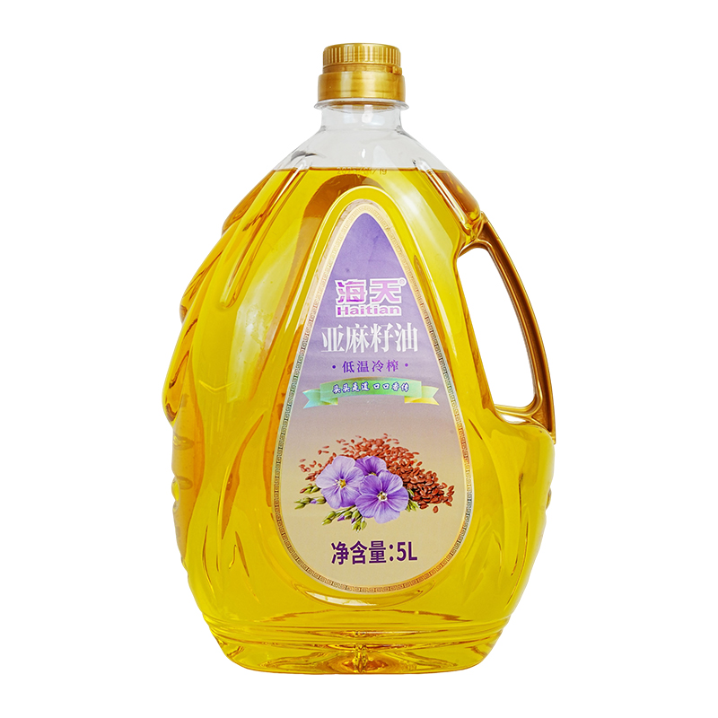 海天亚麻籽油(水滴瓶)5L