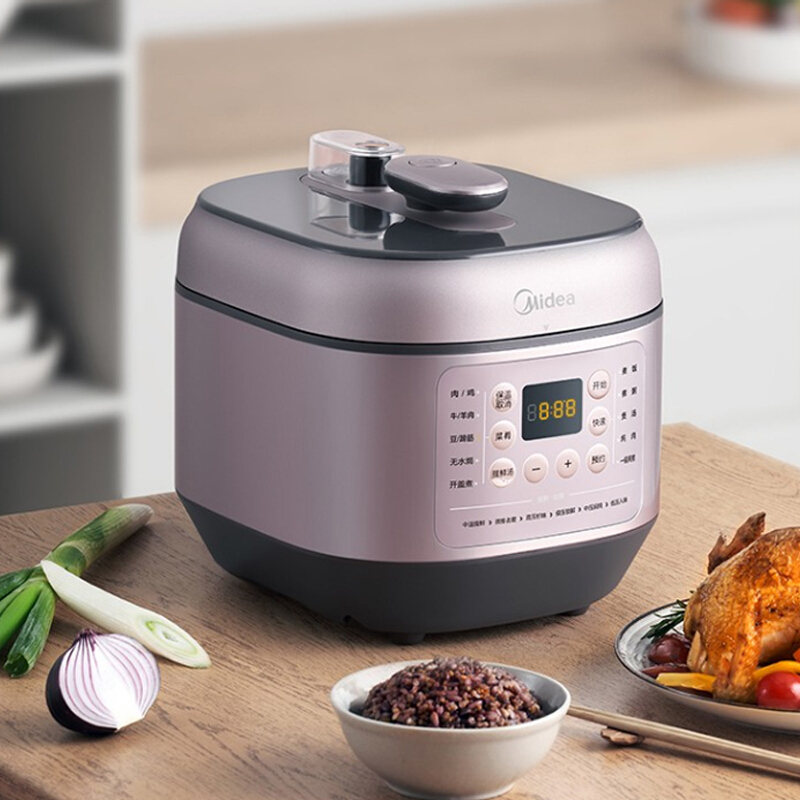 美的(Midea)电压力锅家用6L双胆高压锅高压煮 汤锅智能多功能电压力煲12小时预约焖香饭智能MY-EYL6041
