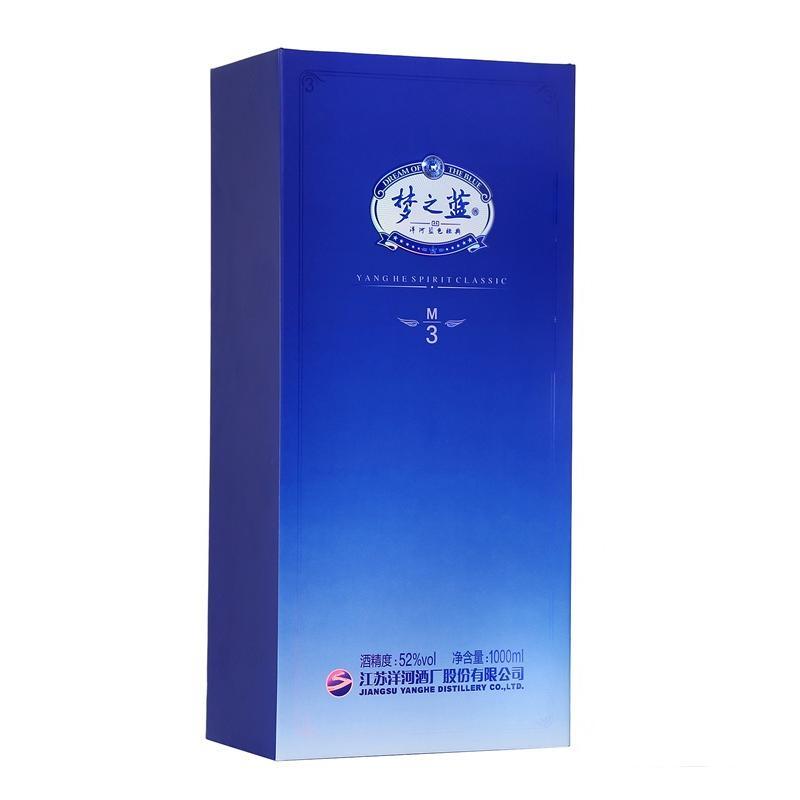 洋河(YangHe)蓝色经典梦之蓝M3 52度1000ml单瓶装浓香型白酒(新老包装随机发货)