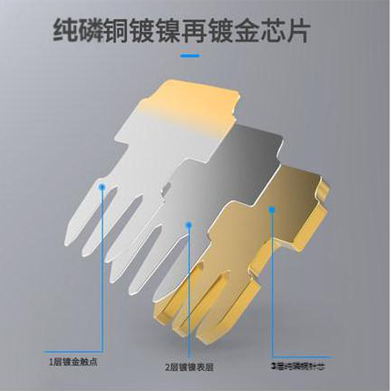 耐味可RJ45-8P8C高品质电信级屏蔽六类水晶头100颗/盒