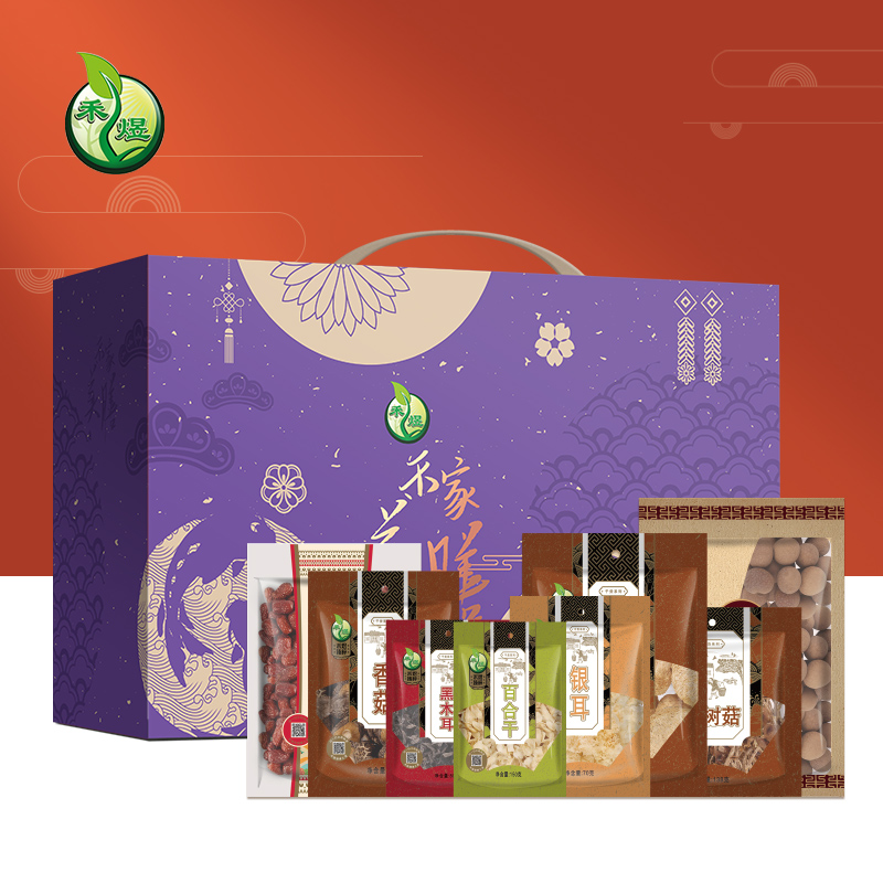 禾煜-禾家美膳1551g(珍珠枣 桂圆 黑木耳 银耳 百合干 猴头菇 香菇 茶树菇)