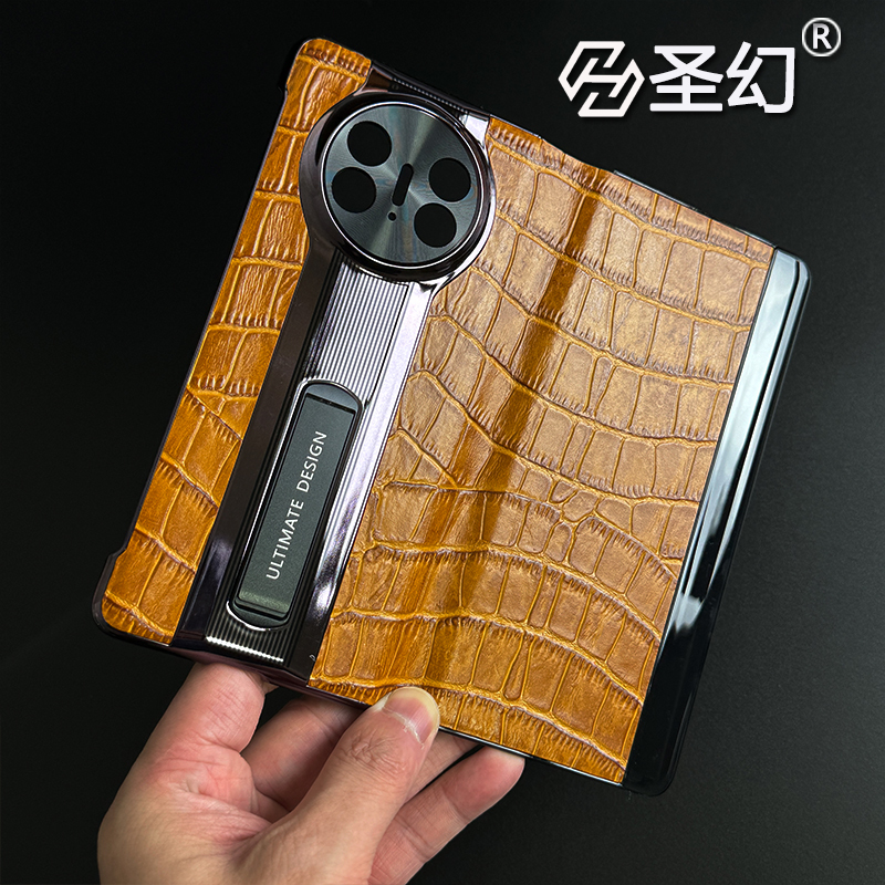 KONEL华为mateX5手机壳真皮自带支架保护套典藏版折叠屏智能翻盖皮套全包边手机壳保护套