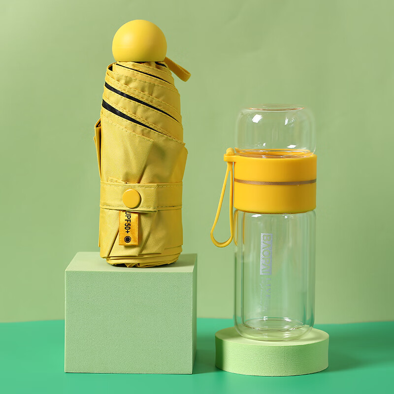 豹牌 BP-T7玻璃杯套装 手持小风扇玻璃杯雨伞保温杯笔记本高清大图