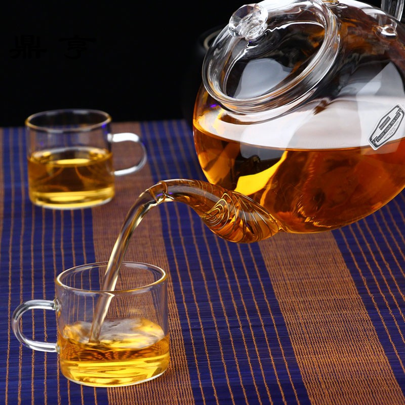鼎亨玻润耐热全玻璃烧水壶煮茶壶电热茶具家用明火煮茶器电陶炉壶