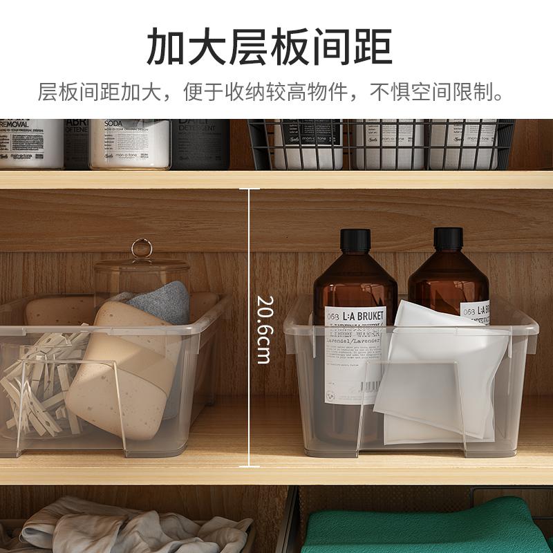 森美人阳台收纳置物柜家用进口大容量加深鞋柜杂物柜飘窗柜室外储物柜高清大图