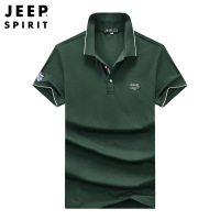 JEEP SPIRIT吉普商务休闲男装POLO衫夏季款大码宽松棉短袖T恤