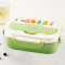 美厨饭盒316L不锈钢保温饭盒配餐具3格青草绿MCFT9332