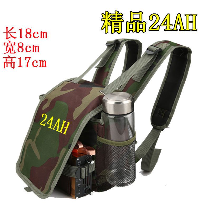 新款蓄电瓶背包蓄电池双肩包24AH/36AH/45AH普通电瓶锂电池背包 普通款24AH背包