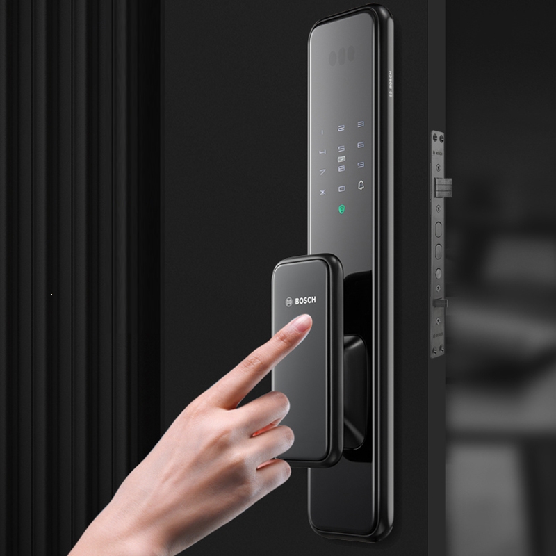 博世(bosch)全自动智能门锁el600指纹锁防盗门电子密码刷卡锁远程智控