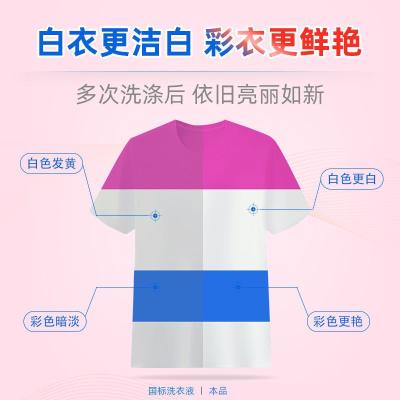 马泰克小苏打香水洗衣液香味家用桶装婴儿内衣手洗留香氛酵素 全效香水1桶4斤(英文包装)