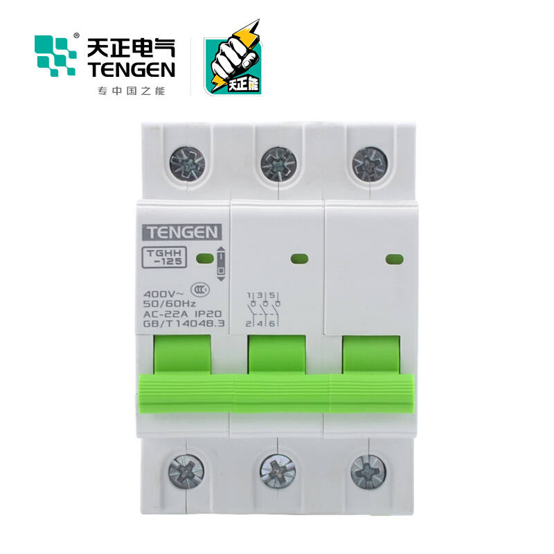 天正电气瑞彩系列TGHH-125 空气开关 3P 100A 336011200017 微型断路器