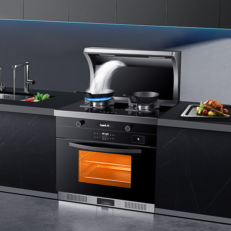casdon凯度xe集成灶蒸烤箱一体机