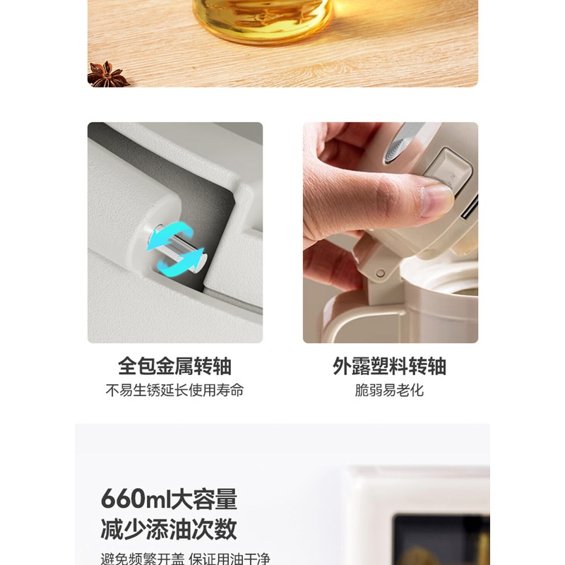 全格 玻璃油壶 CF103-660高清大图