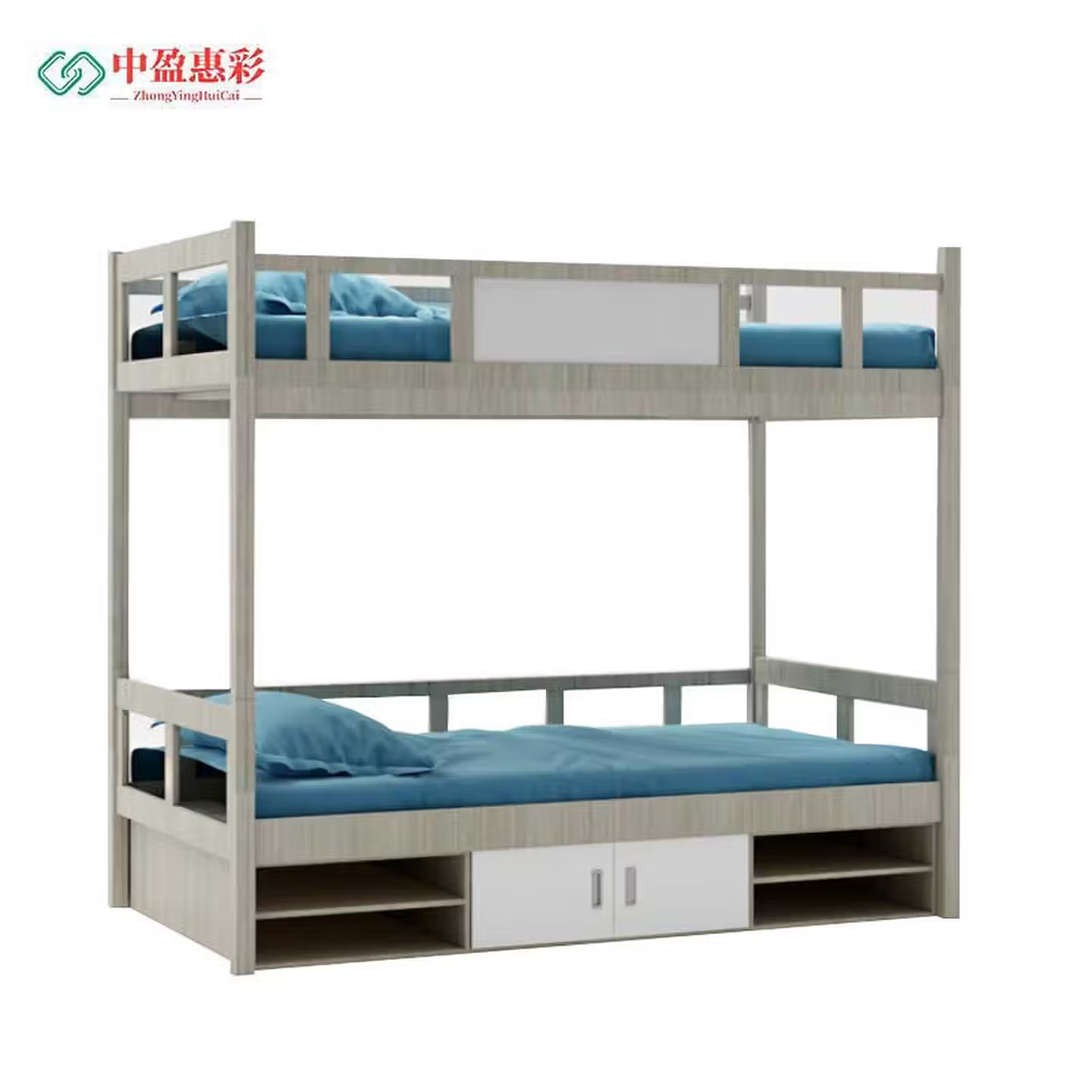 中盈惠彩 双层木质单人床 MZDRC77 1000*2000*1750mm 1组高清大图