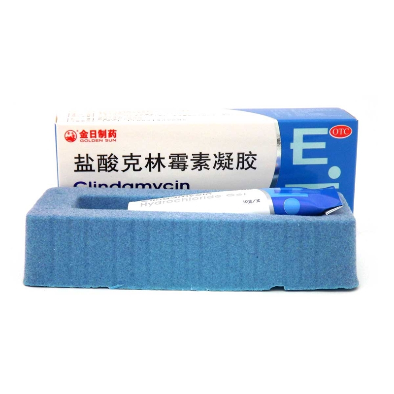 金日 盐酸克林霉素凝胶10g 用于清洗并抹于患处 取适量凝胶在患处涂一薄层,每日早晚各一次高清大图