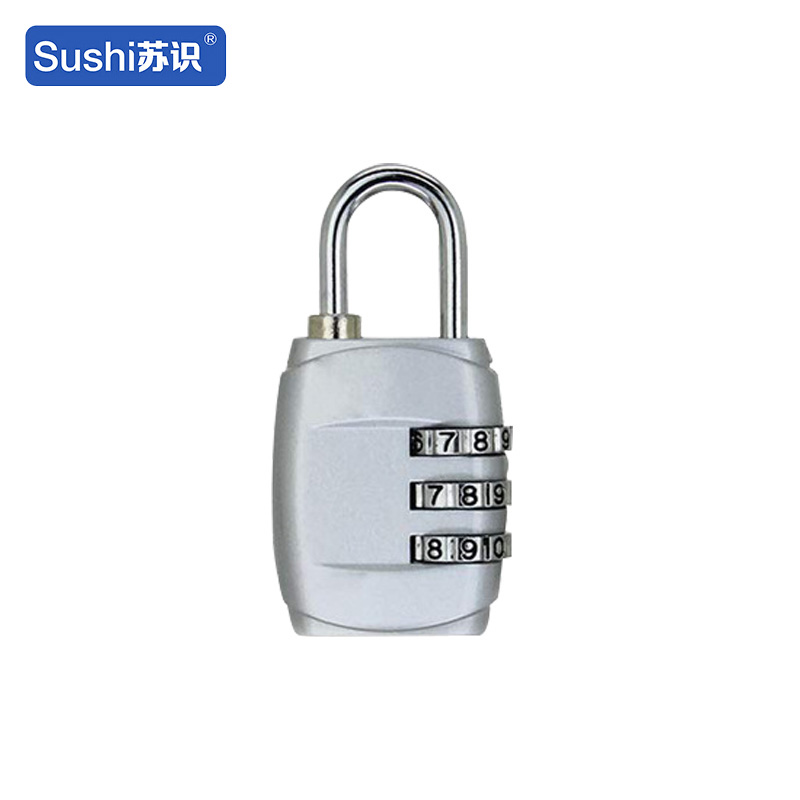 苏识 ZCC303银 三位密码锌合金 密码锁 (计价单位:个) 银色